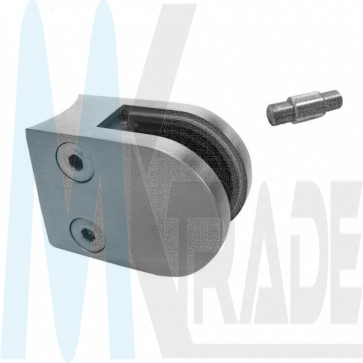 Edelstahl Glasklemme 33,7mm