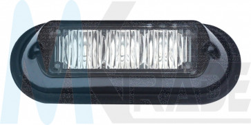 9W LED Frontblitzer Anbau 3 LED's