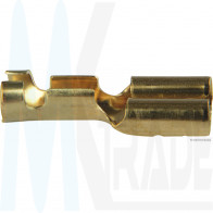 Flachsteckerhülse 6,3mm x 0,8mm mit Rastase, 10Stk.