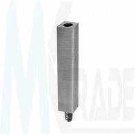 Verbindungsstift, eckig 14x14, L75mm, M8, M6, satiniert