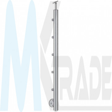 Pfosten Ø42,4mm, h=1000mm, Handlaufhalter flexibel Ø42,4mm