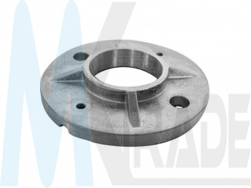 Edelstahl Grundplatte Ø100mm für Ø42,4mm Rohr