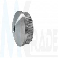 Edelstahl Endkappe 33,7mm mit M8