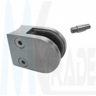 Glashalter 40x50, Anbau Ø 48,3mm, V4A