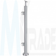 Endpfosten Ø42,4mm, h=1000mm, Handlaufhalter flexibel Ø42,4mm