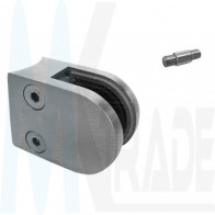 Glashalter Edelstahl 45x63 Anbau Ø 48,3mm