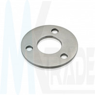 Edelstahl Bodenplatte Ø100x6 mm