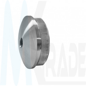 Edelstahl Endkappe 33,7mm mit M8